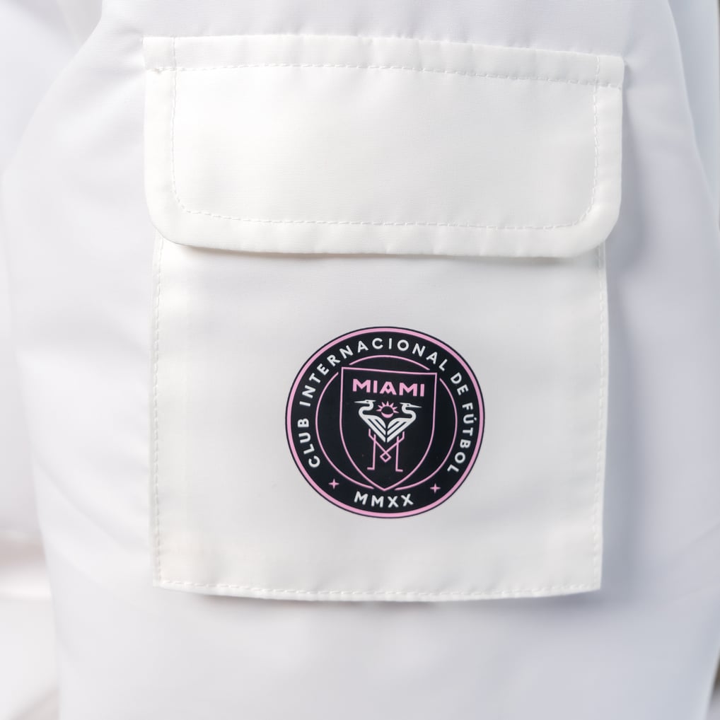  Inter Miami CF Lusso Women's Paige Half-Zip Hooded Jacket - White